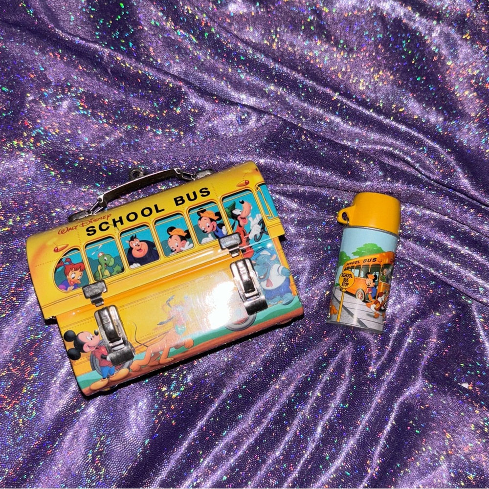 Vintage mini tin lunch box set